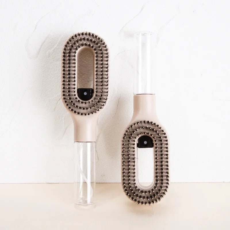 2-in-1 Hair Mist Spray Brush – Detangle & Hydrate Hair Instantly